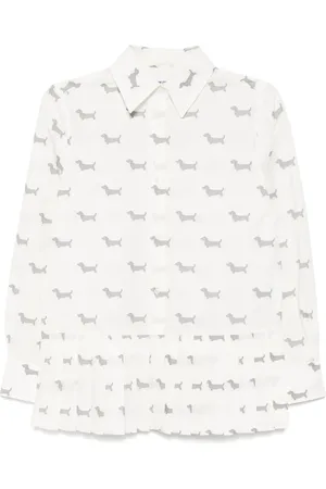 Thom Browne Plisseret skjorte