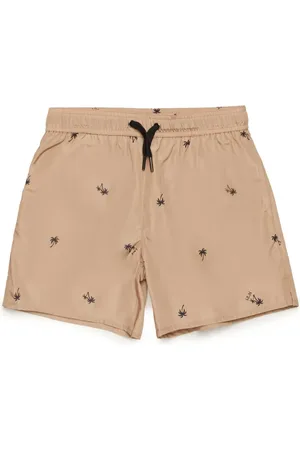 Nº21 Badeshorts med palmetryk