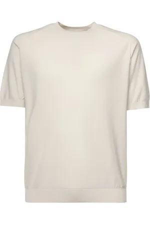 ELEVENTY Finstrikket T-shirt