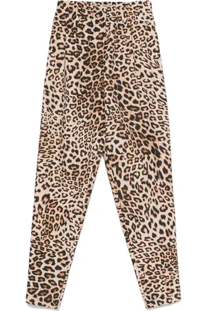 A PAPER KID Bukser med leopardtryk
