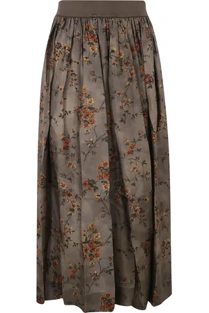 UMA WANG Nederdel med blomstertryk