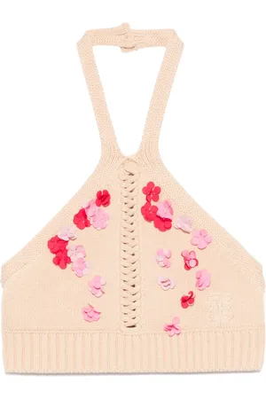 ERMANNO SCERVINO Blomstret top i mesh