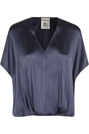 SEMICOUTURE Bluse med V-hals