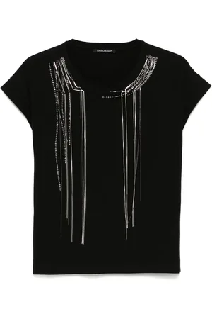 Luisa Cerano T-shirt med kædedetalje