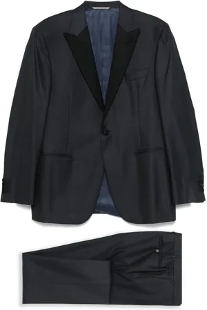 CANALI Jakkesæt med satin-revers