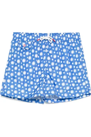 Kiton Badeshorts med hvirveltryk