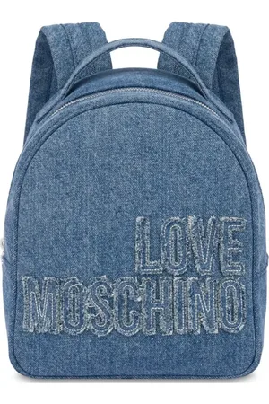 Moschino Rygsæk med logo-applikation