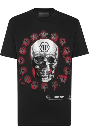 Philipp Plein T-shirt med dødningehovedtryk