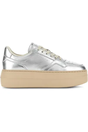 Hogan Metalliske sneakers med plateausål