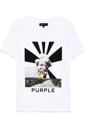 Purple Brand T-shirt med grafisk tryk