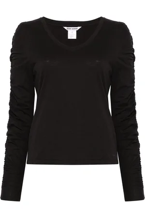 DKNY T-shirt med ruchet detalje