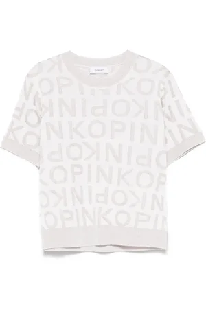 Pinko T-shirt med jacquard-logo
