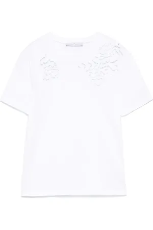 ERMANNO SCERVINO T-shirt med guipure-blonde
