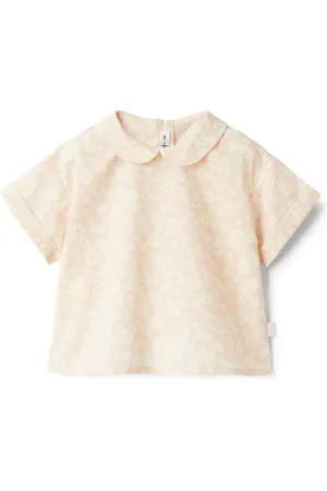 Il gufo Blomstret bluse i bomuld