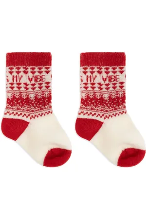 VERSACE Fair-isle strømper
