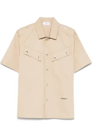 OFF-WHITE Skjorte med broderet logo