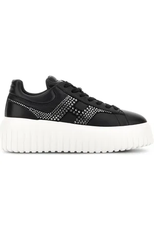 Hogan H-Stripes sneakers i ruskind