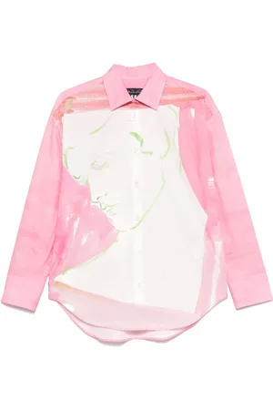 Msgm X Luke Edward Hall skjorte med illustrationstryk