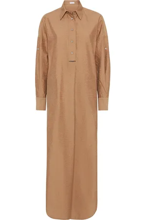 Brunello Cucinelli Skjortekjole i jacquard