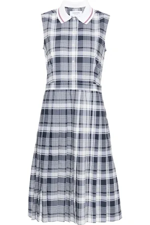 Thom Browne Plisseret skjortekjole