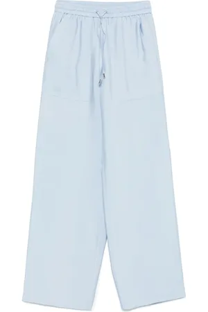 HUGO BOSS Bukser i twill med brede ben