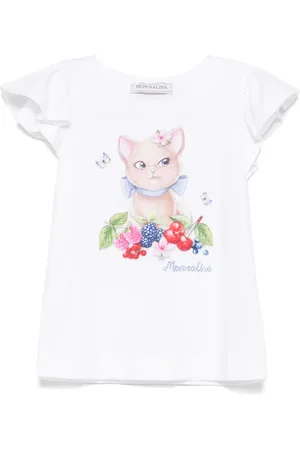 MONNALISA T-shirt med kattetryk