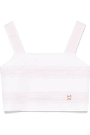 Elie saab Top i organza med broderi