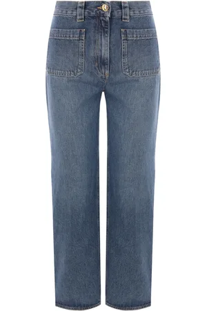 Elisabetta Franchi Cropped jeans med mellemhøj talje