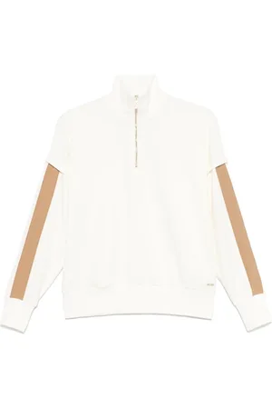HUGO BOSS Sweatshirt med kontrastindlæg og lynlås