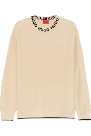 HUGO BOSS Sweater med logokrave
