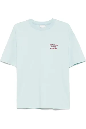 Drôle de Monsieur T-shirt med slogantryk