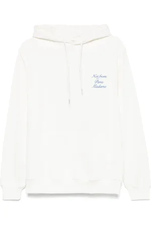 Drôle de Monsieur Hættetrøje med broderet slogan
