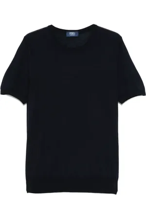 FEDELI Finstrikket T-shirt