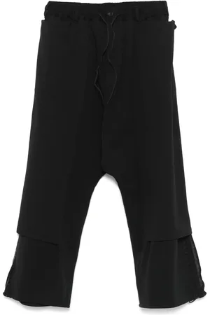 Y-3 Joggingbukser med tre striber og åben kant