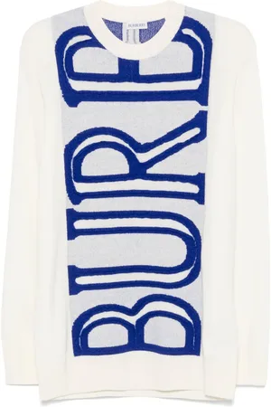 Burberry Uldsweater med Intarsia-Logo