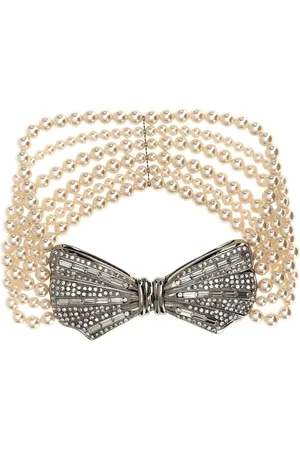 Alessandra Rich Choker-halskæde med perler