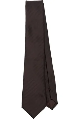 Giorgio Armani Silkeslips i mønstret jacquard