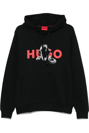 HUGO BOSS Hættetrøje med dyretryk