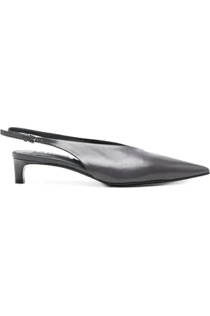 Jil Sander 40 mm slingback-pumps i læder