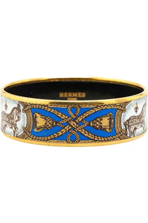 Hermès Bredt Grand Apparat armbånd med emalje fra det 20. århundrede