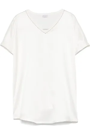 Brunello Cucinelli Satinbluse