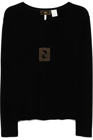 Fendi T-shirt med logomærke fra 1980