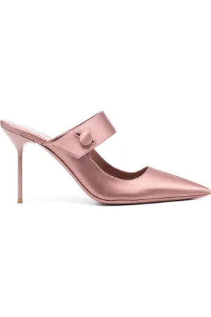 PARIS TEXAS 95 mm mules i satin