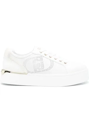 Liu Jo Sneakers i læder med perforeret logo