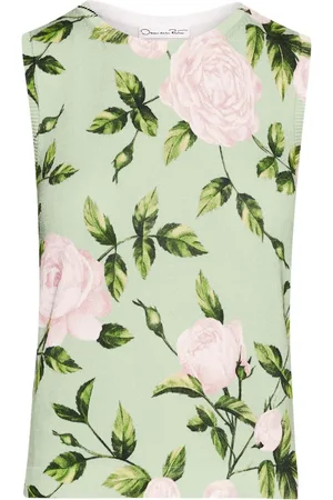 Oscar de la Renta Top med rosetryk