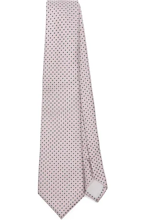 Giorgio Armani Silkeslips i mønstret jacquard