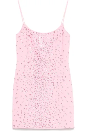 BLUMARINE Kort kjole med krystaludsmykning