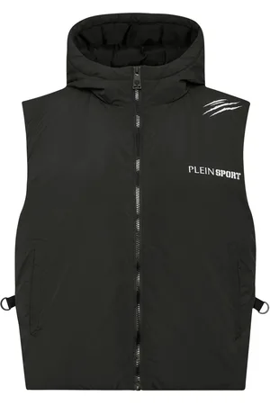 Philipp Plein Polstret vest med Scratch-tryk