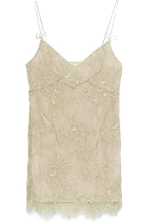 BLUMARINE Mellemlang kjole med blondedetalje