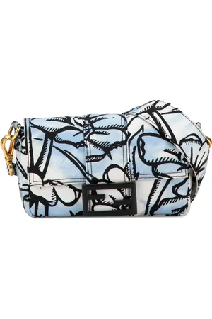 Fendi Mini Joshua Vides baguette crossbody-taske i nylon fra 2010-2024
